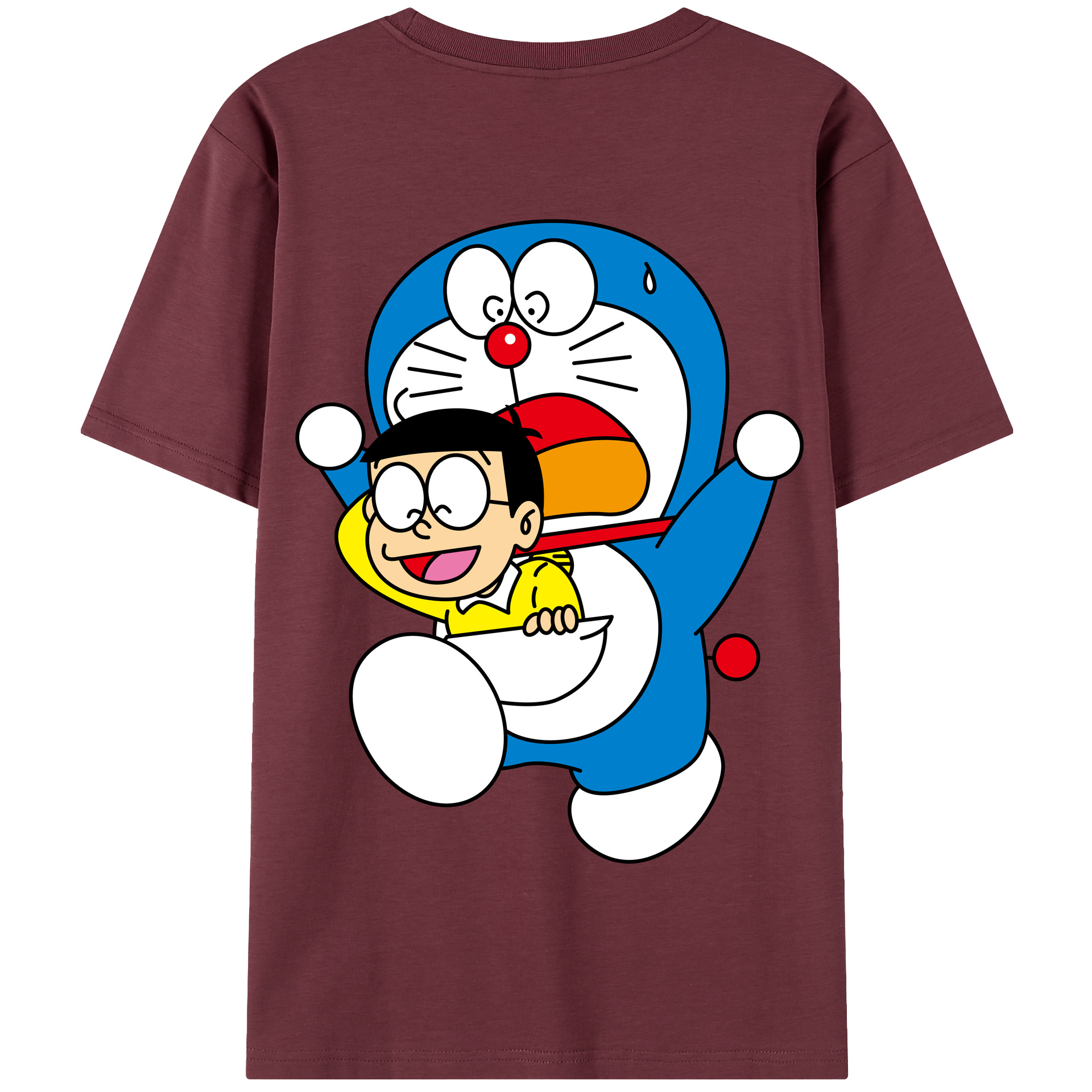 （画像用） ドラえもん Doraemon 綿100％半袖Tシャツ（背面プリント）